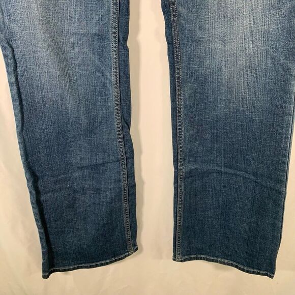 Harley Davidson Jeans Women's 8 Tall Medium Wash Denim Bedazzled Mid Rise Cotton - Picture 10 of 11